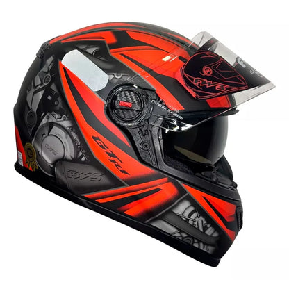 GTX R1 Preto Fosco com Vermelho