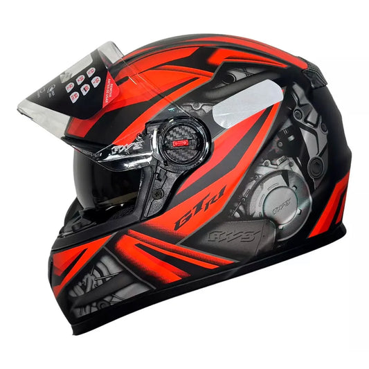 GTX R1 Preto Fosco com Vermelho